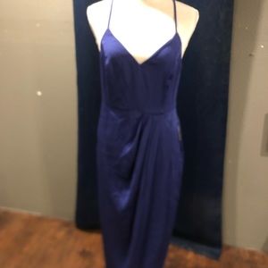 Long dress with adjustable straps. Periwinkle/ purple color